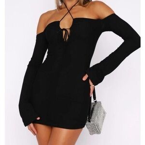 White Fox Rock That Body Long Sleeve Mini Dress